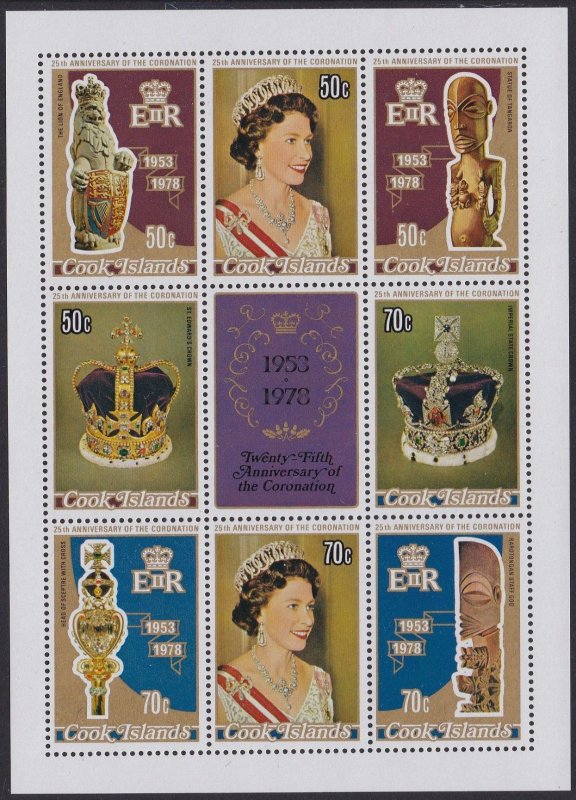 487e Coronation Anniversary SS MNH