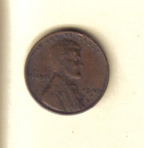 1949S - Lincoln Head Penny see pics for condition.