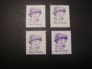 Scott 2181, 2181a, 2181b, 2181c, 23c Mary Cassatt, MNH Great Americans Beauty