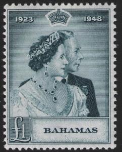 Bahamas # 149  Mint VF NH 1948 Silver Wedding 