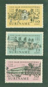 SURINAM 356-8 MH BIN $1.00