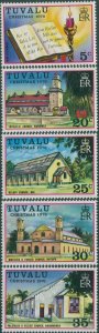 Tuvalu 1976 SG45-49 Christmas Church set MNH