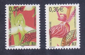 France 2958-59 MNH 2003 Orchids Set of 2 Very Fine