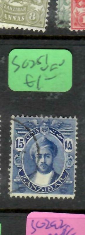 ZANZIBAR  (P2305B)   SULTAN  15C  SG 251      VFU