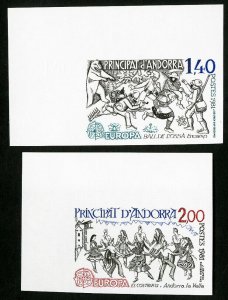French Andorra Stamps # 286-7 MNH XF Imperf