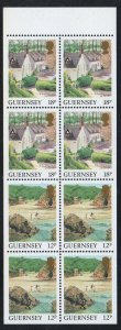 Guernsey Sc  374b 1989 views stamp booklet 4 x 12p, 4 x 18p mint NH