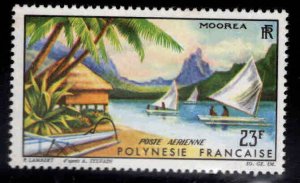 French Polynesia Scott C32 MH* Morea Airmail stamp