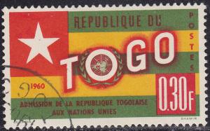 Togo 386 USED 1961 Togo's Admition to the UN .30 Fr