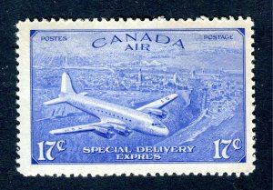 Canada 1946. SPECIAL DELIVERY. AIR MAIL. 17c ultra. Grave accent. MH. SG S17.