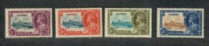 Gambia Sc#125-8 M/LH/VF, Silver Jubilee, Cv. $24.50