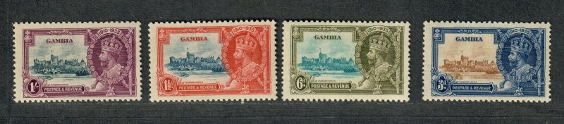 Gambia Sc#125-8 M/LH/VF, Silver Jubilee, Cv. $24.50