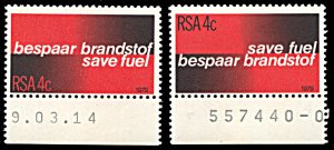 South Africa 517-518, MNH, Save Fuel