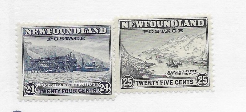 Newfoundland #264-265 MH - Stamp Set