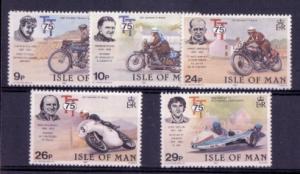 ISLE OF MAN - 75th Aniv of Tourist Motorcycle Racing - MNH