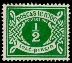 IRELAND SG D5, ½d emerald-green, M MINT. Cat £35.