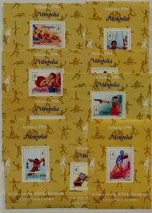 Mongolia 2238-46 MNH s/s Olympic-96