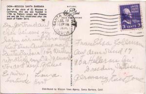 United States California Santa Monica 1945 machine  3c Jefferson Prexie PPC t...