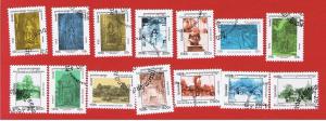 Cambodia #1534-1547 VF used  Historic Sites   full set   Free S/H