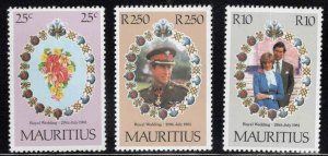 Mauritius Scott 520-522 MNH** 1981 stamp set