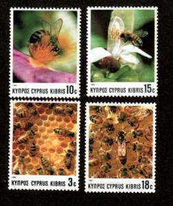 Cyprus 729-732 Mint NH Bees!