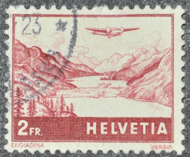 DYNAMITE Stamps: Switzerland Scott #C33  USED
