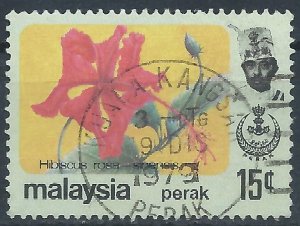 Perak 1979 - 15c Hibiscus - SG188 used