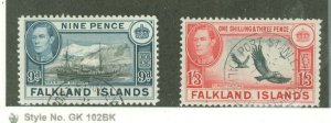 Falkland Islands #90/92 Used Single