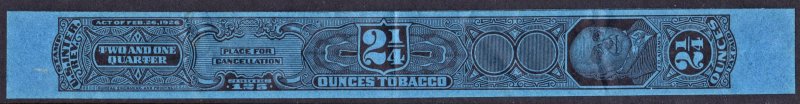 TG1101a Series 125 2¼ Ounces Tobacco Tax Strip (1955) Used