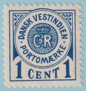DANISH WESDT INDIES JI POSTAGE DUE  MINT HINGED OG * NO FAULTS VERY FINE! - SYK
