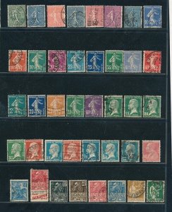 D397242 France Nice selection of VFU Used stamps