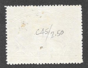 El Salvador Scott C45 UVLH - 1935 1col HABILITADO Overprint - SCV $6.00