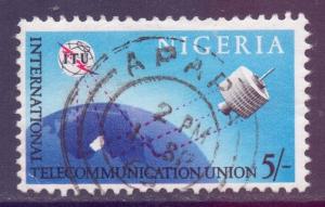 Nigeria Scott 177 - SG165, 1965 ITU Centenary 5/- used