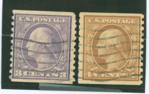 United States #493/495 Used Multiple