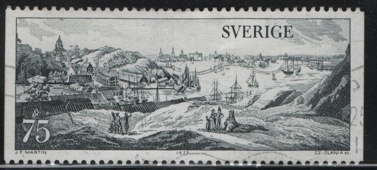 SWEDEN, 940, USED, 1972, Stockholm from the south