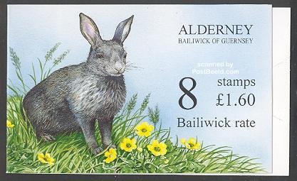 Alderney 1998, Rabbit booklet, MNH