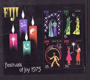 Fiji-Sc#360a-Unused NH sheet-Christmas-Festival of Joy-1975-