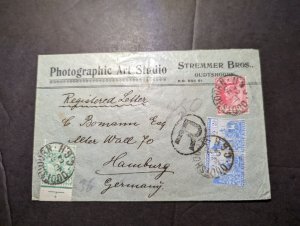 1904 South Africa Cape of Good Hope Cover Oudtshoorn to Hamburg Germany