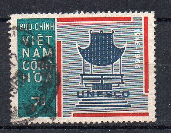 VIETNAM - SOUTH - 1966 - 20TH ANNIVERSARY OF UNESCO - 7d - Used -