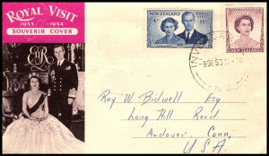 New Zealand 286-287 Royal Wedding Pen FDC