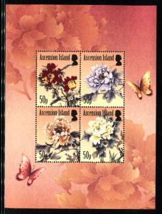 Ascension 1029, MNH, 2011 Flowers Flora. x27177