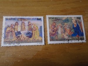 Italy  #  2183-84  used