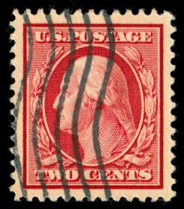 MOMEN: US STAMPS #332 USED PSE CERTIFICATE GRADED SUP-98J