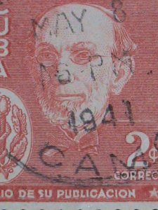 ​CUBA-1940 SC#364-5 DR. NICOLAS GUTIERREZ- CUBA USED VERY OLD STAMP-VERY FINE