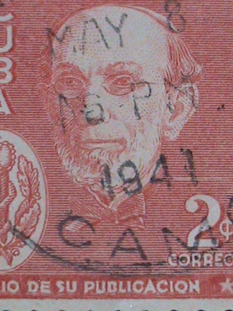 ​CUBA-1940 SC#364-5 DR. NICOLAS GUTIERREZ- CUBA USED VERY OLD STAMP-VERY FINE