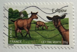 France 2014 Scott 4765 used - Alpine Goat