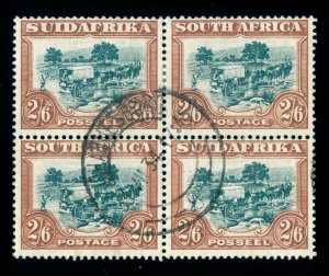 MOMEN: SOUTH AFRICA SG #49 1932 BLOCK USED LOT #60029
