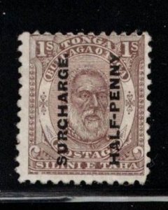 TONGA Scott # 22 Unused NO GUM - With Overprint