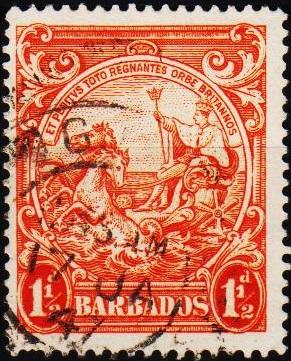 Barbados. 1938 1 1/2d  S.G.250 Fine Used