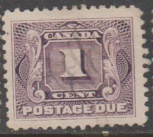 Canada Scott #J1 Postage DueStamp - Used Single