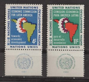 UN-NY # 93-94 Latin America Commission   (2)  Mint NH